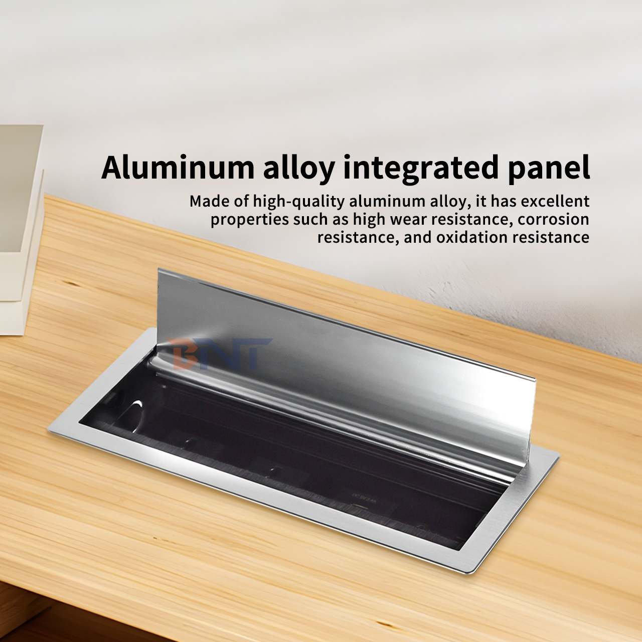 Factory Price Desktop Table brush Flip Cover power socket with 2*Universal power supply, 2*USB A, 1*Network, 1*HDMI