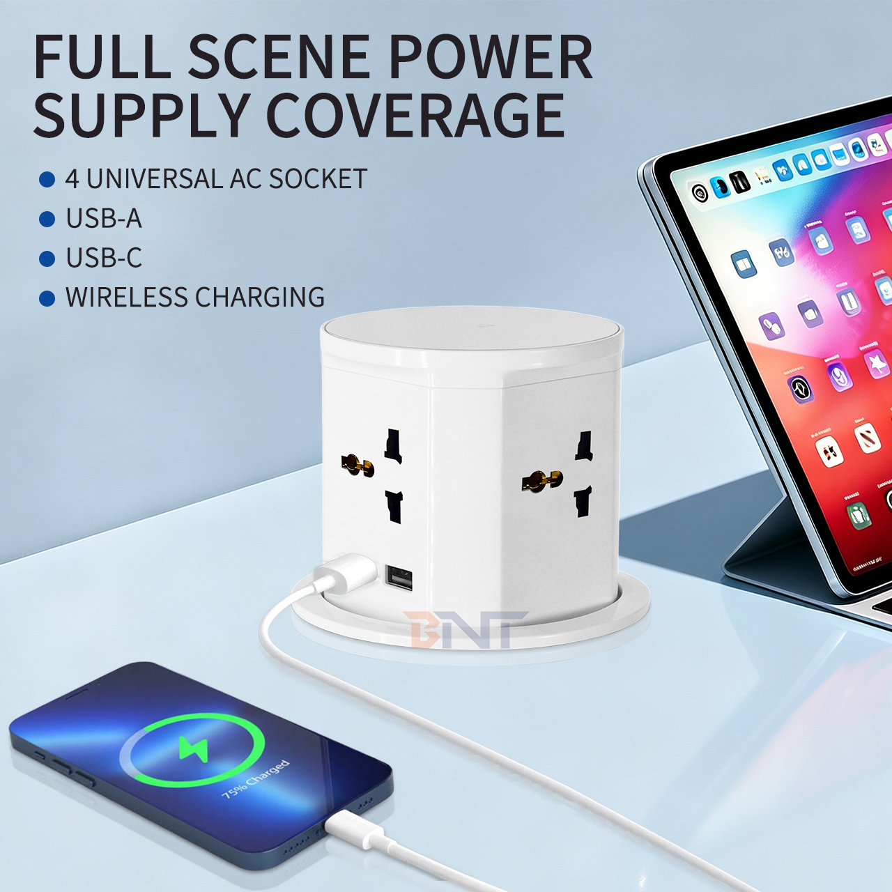 pneumatic pop up socket ABS