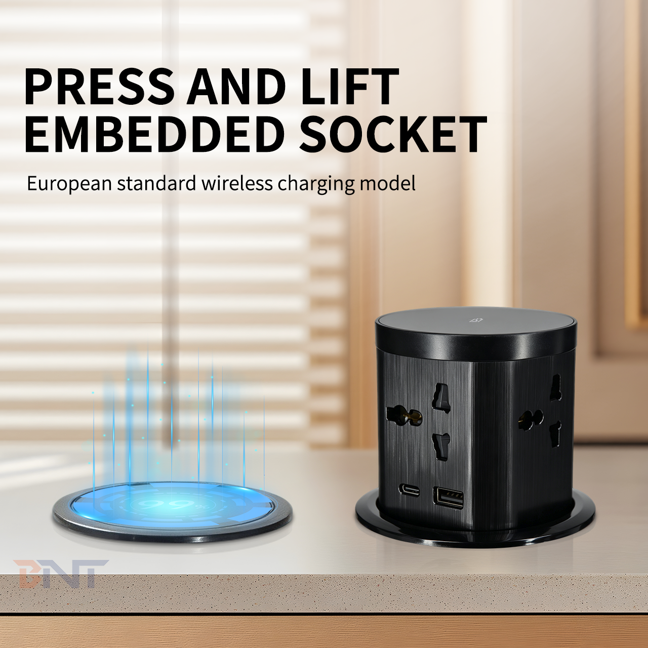 kitchen island power socket with USB