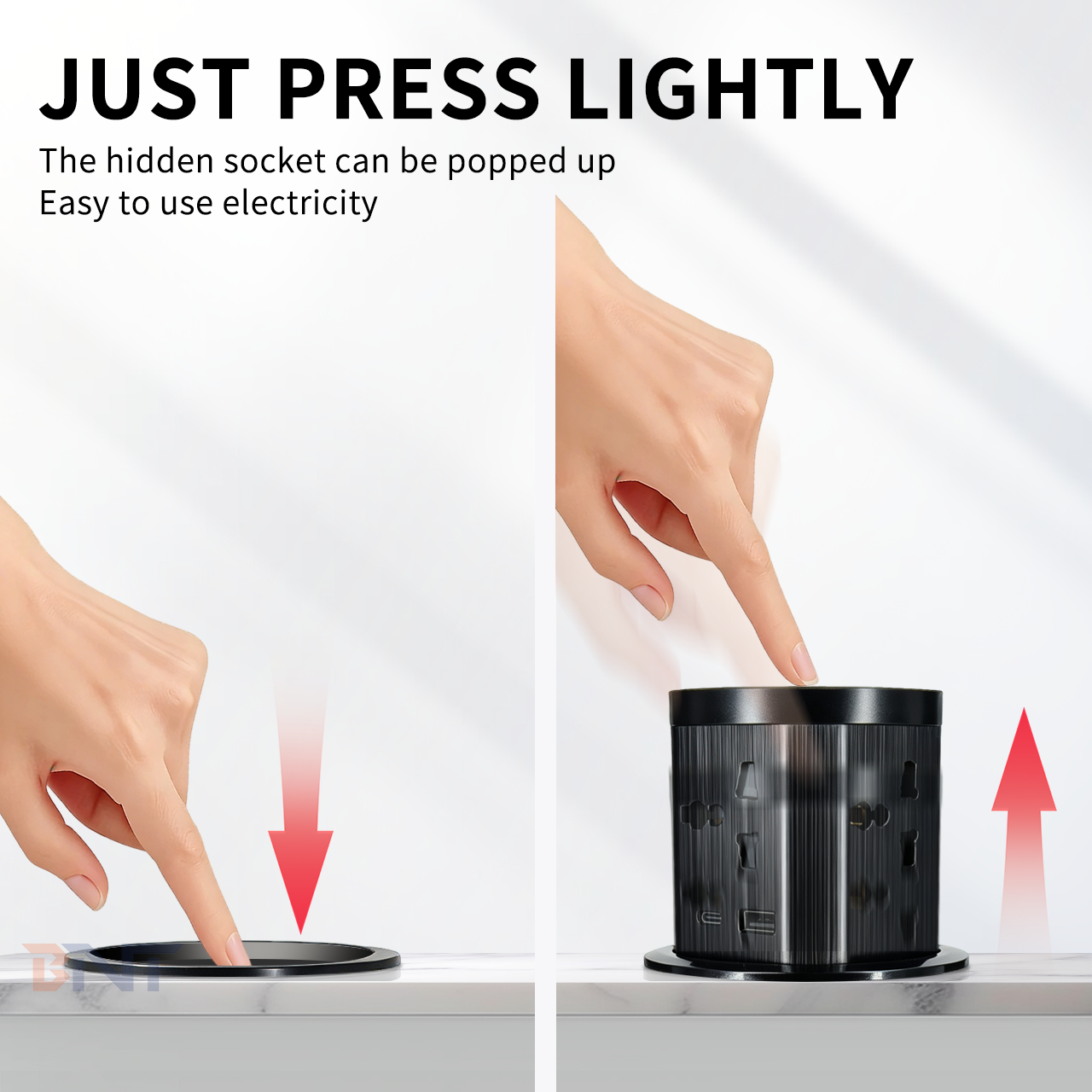 pop up table socket usage