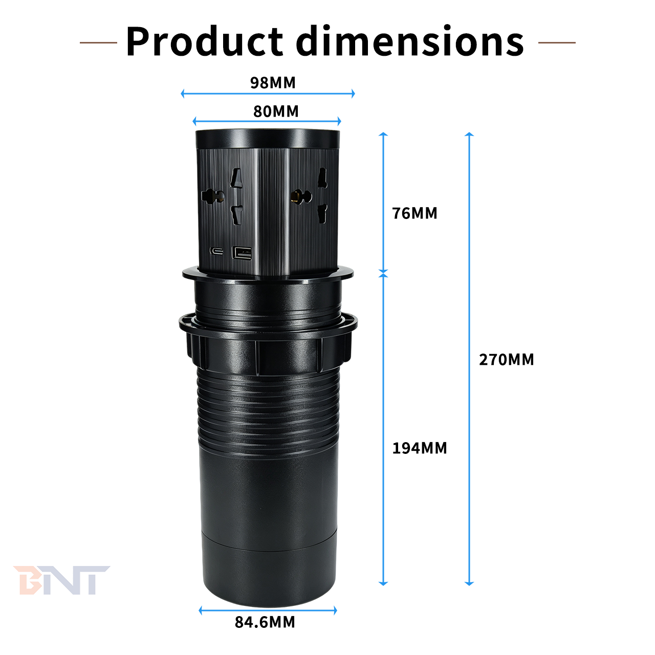 product size for pop up socket
