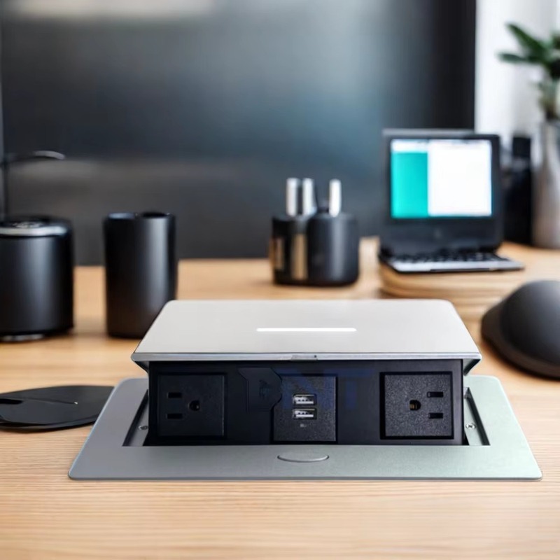 Recessed Desk Power Strip - view 1